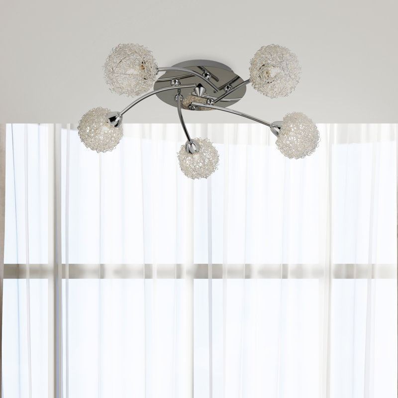 5-Light Semi Flush Mount