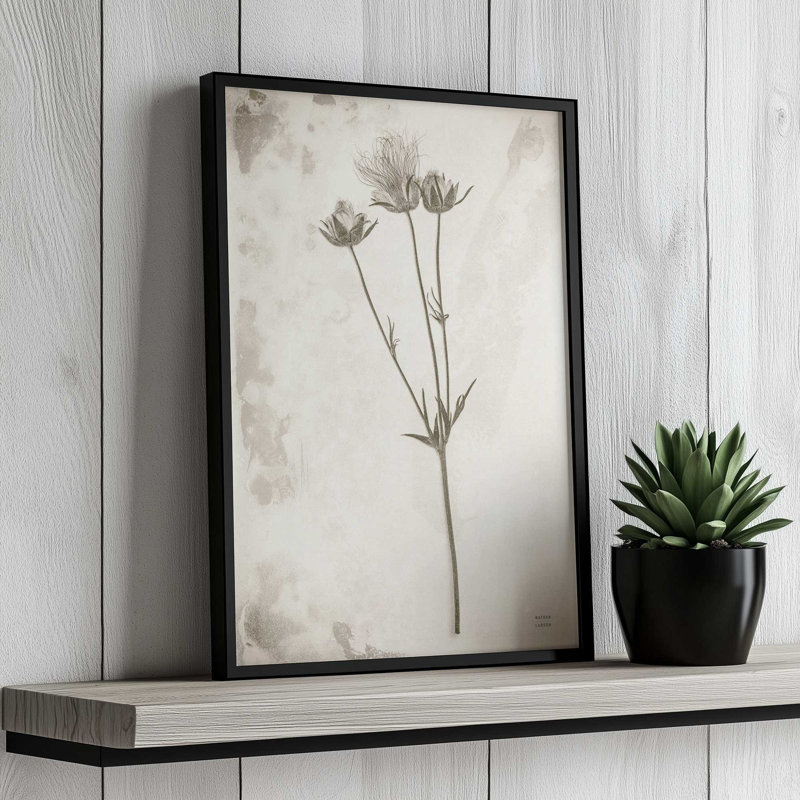 «Wildflower Journal Vintage» par Nathan Larson, reproduction d'art, H 48 po x l 32 po, Brun