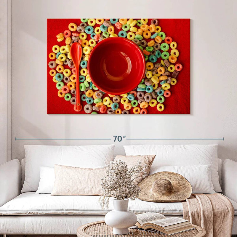 Yarlin Fruit Cereal Loops, 32" H x 48" W