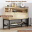Armoire de rangement pour 16 chaussures avec portes en rotin