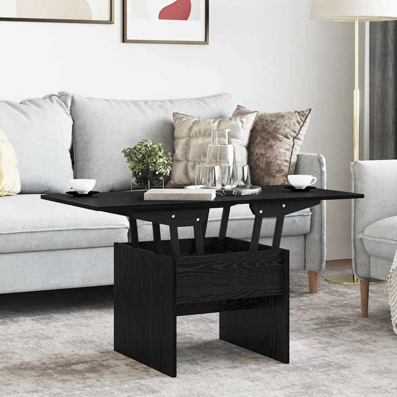 Lift Top Coffee Table, Black Oak