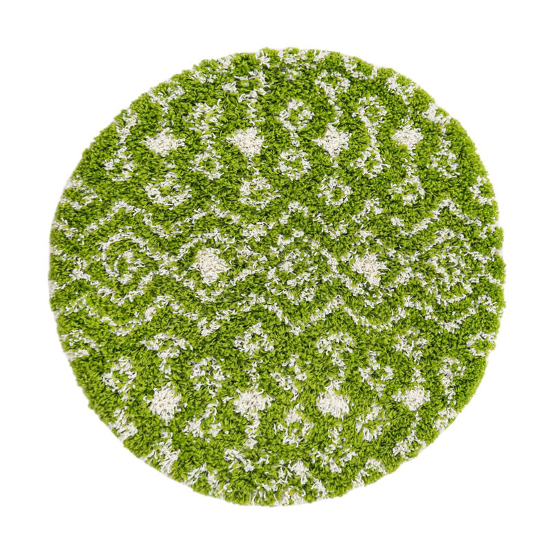 Griego Geometric Indoor Rug, Round 3'1"