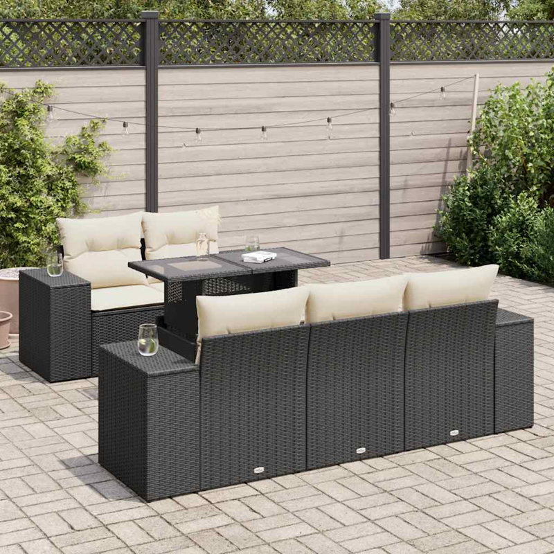 Vidaxl Garden Sofa Set Black