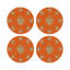 Ex vote Vegan Leather Round Pebble Placemat-1320812427