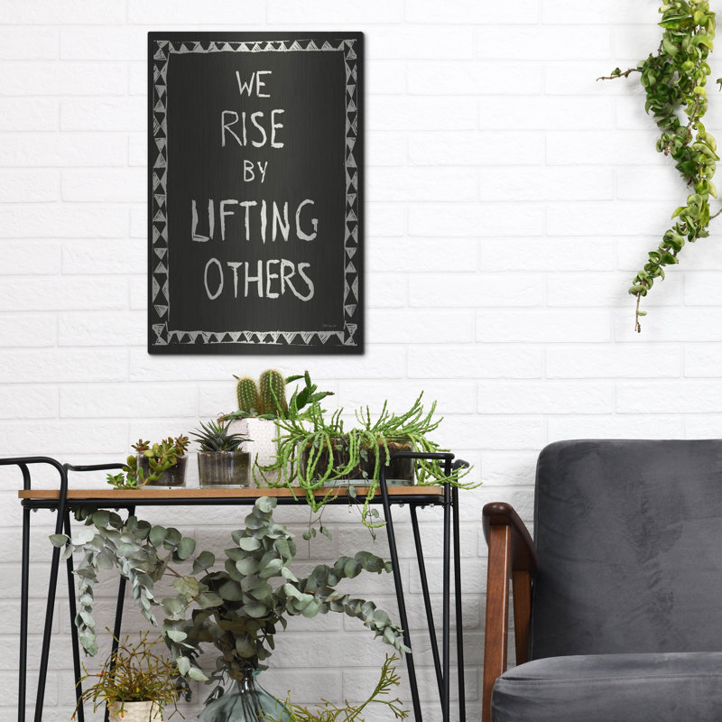  «We Rise By Lifting d'autres» par Stellar Design Studio, art mural en métal, 12 po x 16 po, H 16 po x l 12 po