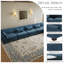 5 Seater Corduroy Corner Sofa -2035894998-2035895000