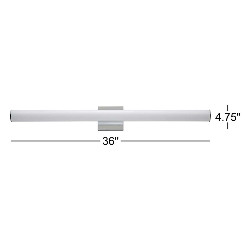 Arnesh Dimmable LED Bath Bar, Satin Nickel