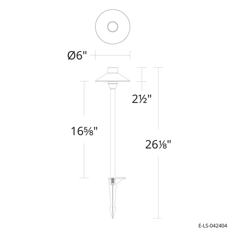 Éclairage pour aménagement paysager de cône 12 V avec prise G4 en laiton massif vieilli East Grove Home