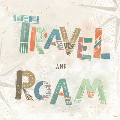 "Explore the World V" par Véronique Charron - Art textuel sur toile tendue