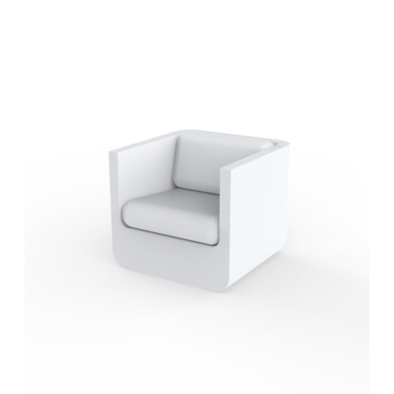 Ulm - Chaise longue en résine - Basic, Blanc