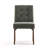 Modern Upholstered Parsons Chair Linen Fabric Tufted Dining Chairs Armless Side Chair Vanity Chair-112556281