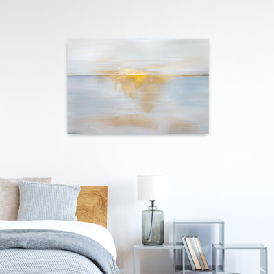 Art contemporain, poisson abstrait, paysage côtier, art