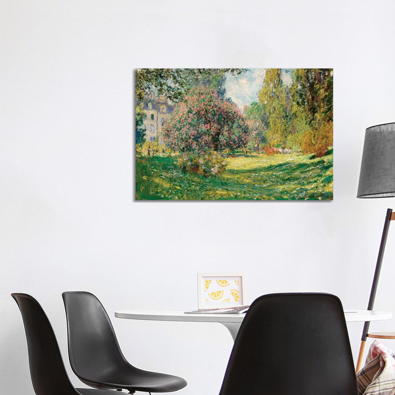 Landscape-the Parc Monceau By Claude Monet - Wrapped Canvas Painting by Claude Monet - Wrapped Canvas Painting