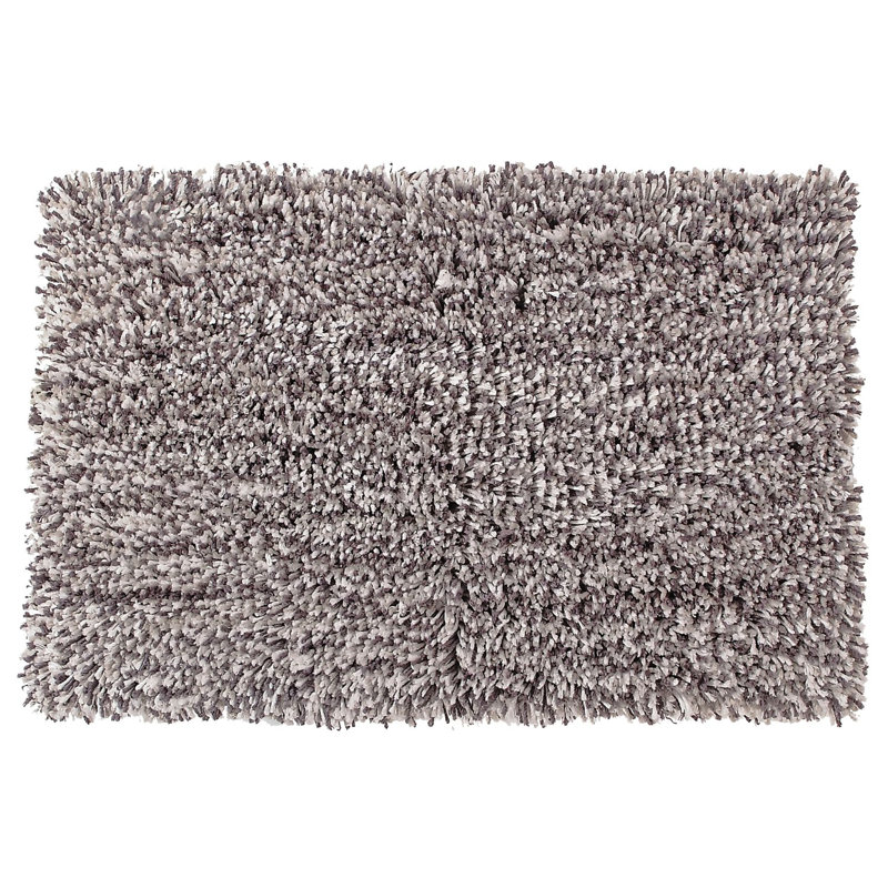 Cadonia Microfiber Non-Slip Bath Rug, Gray