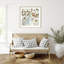 «Golden Blooms III» par Asia Jensen, impression sur bois encadrée-100672603