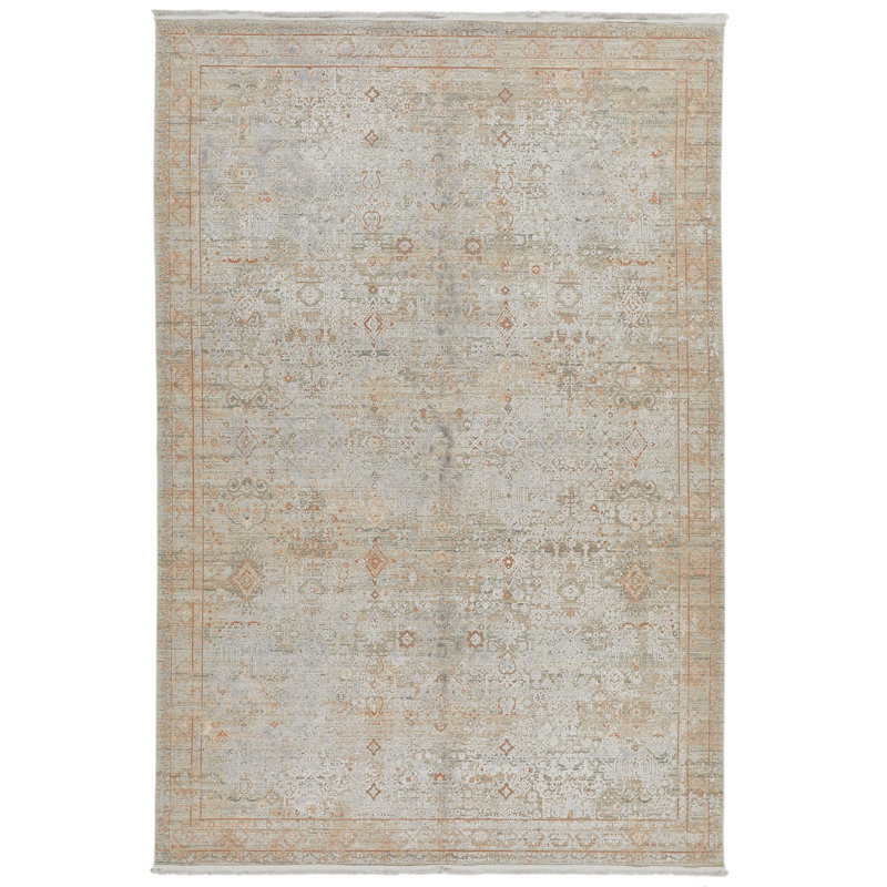 Tapis turc beige et multicolore 7 x 7 7 po
