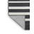 Machine Washable Horizontal Stripes Gray Area Rug-1796716180