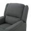 Fauteuil inclinable oscillant en tissu gris anthracite avec fauteuil inclinable manuel