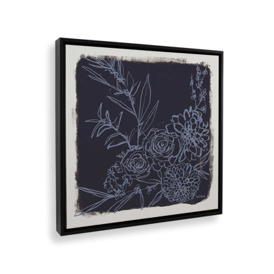 Flower Bundle Dark by Anne Tavoletti Canvas Art Print