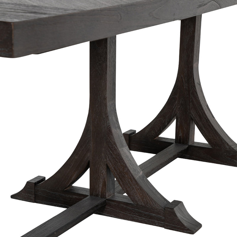 Adams 94" Solid Wood Trestle Dining Table
