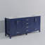 Meuble-lavabo double 84 po x P 22 po avec plateau en marbre de culture-1038051437-1038051408