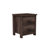 Vintage Nightstand With Spacious Storage And Dark Walnut Finish