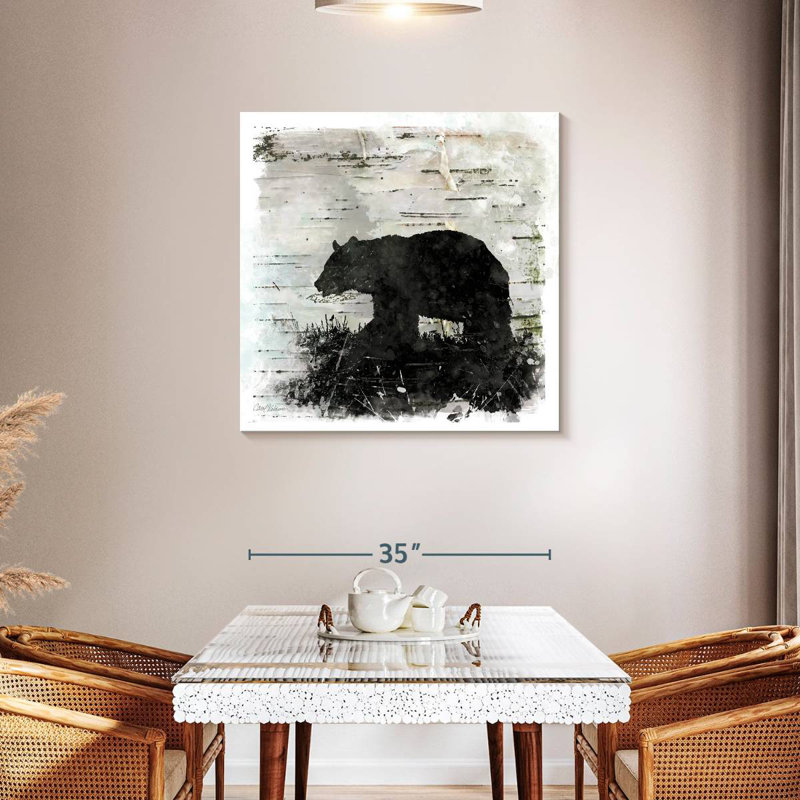 Brampt Birchbark Bear, 36" H x 36" W