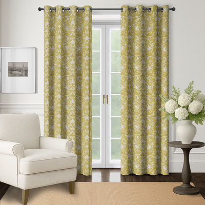 Primrose Lace Grommet Top Drapery Panel Set of 2 - 50x72