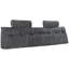 Coussin de tête de lit, coussin de tête de lit avec 2 poches latérales et 2 appuis-tête, coussin de lit en flanelle lavable, pour lire, jouer, se reposer, travailler au lit, gris-551050854