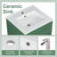  Meuble-lavabo de salle de bain avec lavabo, petite armoire avec tablette de porte et tablette réglable, vert-737864994