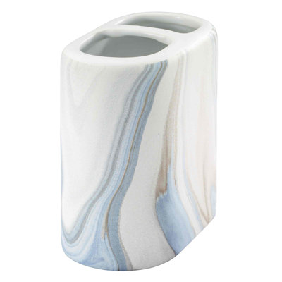 Waves Bath Blue Toothbrush Holder