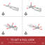Sapin de Noël artificiel enneigé 6 pi avec branches réalistes, 61 pommes de pin et 800 pointes HOMcom