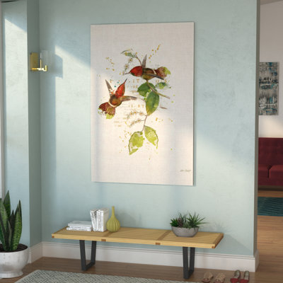 « coloré colibris ii », impression sur toile