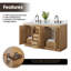 Meuble-lavabo double Eris 60 avec comptoir