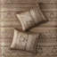 Ensemble de couvre-lit réversible 5 pièces en jacquard brun / doré