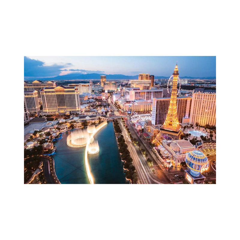 The Fountains Of Bellagio And The Strip, Las Vegas, Nevada, USA by Matteo Colombo - Gallery-Wrapped Canvas Giclée on Canvas