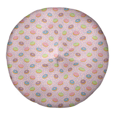 Coussin de sol rond Katelyn Elizabeth