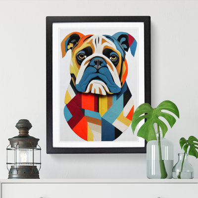 British Bulldog Abstract Vol.1 - Single Picture Frame Print
