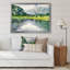 Paysage, art mural sur toile, rivière d'été, reproduction d'art - Paysage d'été avec rivière-67417818-67417810