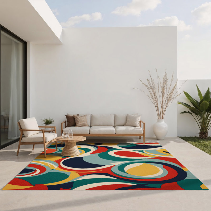 Breezy Charm Indoor And Outdoor Area Rug, Rectangle 1'6" x 2'6"