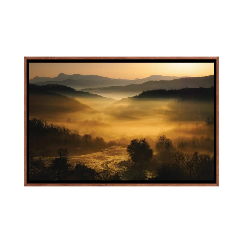 Underneath The Veil by Maria Kaimaki - Floater Frame Print on Canvas
