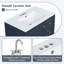 Meuble-lavabo de salle de bain avec lavabo / une porte avec tablette et trois tiroirs / porte / meuble-lavabo de salle de bain-113435636