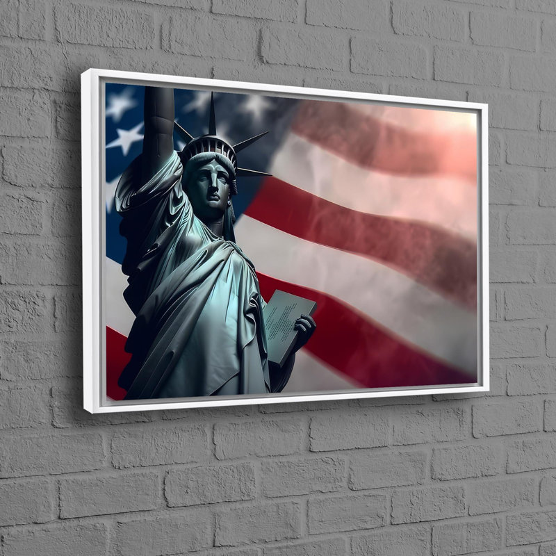 Print on Canvas, 80 cm H x 110 cm W, White Floater Framed