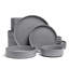 over&back Stackable 16-Piece Semi Hand-Finished Stoneware Dinnerware Set-99305499