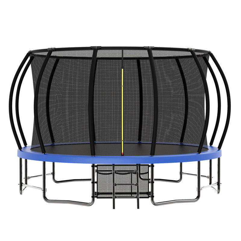 Creationstry Round Backyard Trampoline, Blue