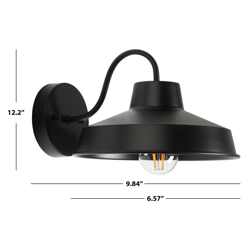Luminaire de grange d'extérieur noir Lendora
