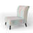 Multicolor Quilting Patchwork - Upholstered Patterned Accent Slipper Chair
