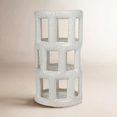 Zella Stoneware Lantern Candle Holder