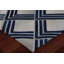 Natural Hide Cowhide Geometric Area Rug in Navy-25181639