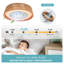 Ventilateur de plafond rustique moderne 21,3 po avec DEL RVB et moteur à courant continu silencieux